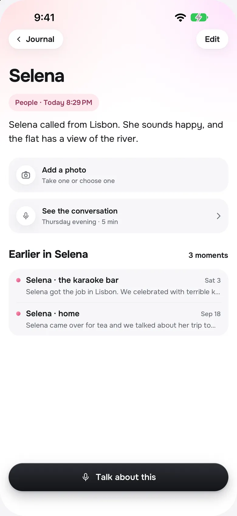 A moment in So Today about Selena calling from Lisbon, with earlier moments about her below.